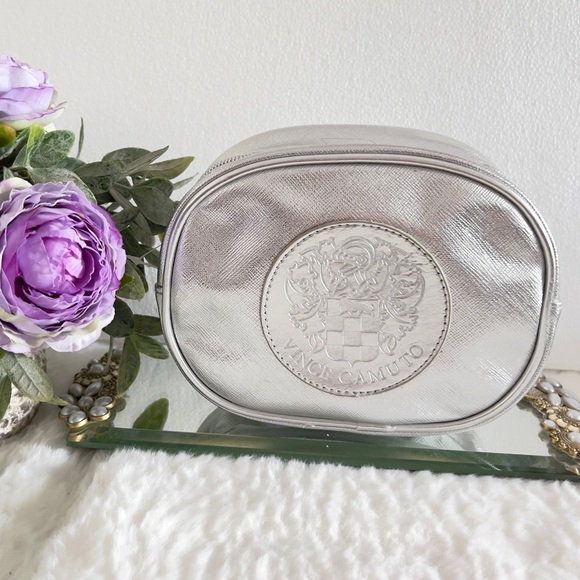 Handbags - Vince Camuto Silver Makeup Bag